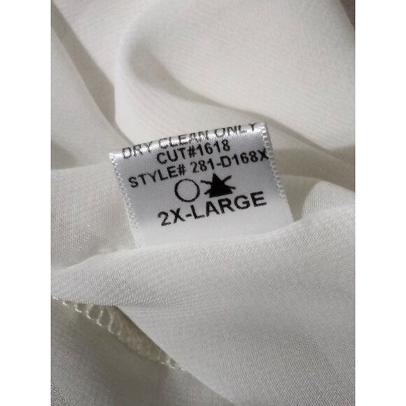 Gibson Latimer Womens Boho Print Tassel Tie Neck Tunic Dress Plus Size 2X - Picture 7 of 8